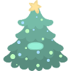 Sapin de Noël - Badge