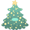 Weihnachtsbaum - Namensschild