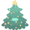 Weihnachtsbaum - Namensschild
