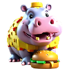 Cheesy Hippo Delight T-Shirt
