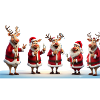 Weihnachtsmann Rentiere