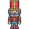 pixelated nutcracker