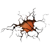 Halftone Basketball Silhouette