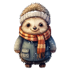 Igel im Winter