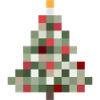 8-Bit Retro Christmas Tree Xmas