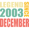 20ème anniversaire décembre millésime 2003