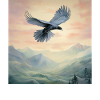 Haiku crow journey serenity
