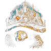 Steampunk Fantasy Stadt Schildkröte