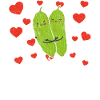 Bitter Melon Couple Hugging Bitter Melon Lovers