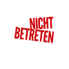 nicht betreten
