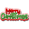 Merry Christmas Bold Script Graphic