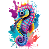 Seepferd Farbenfroh - Hippocampus Seepferdchen