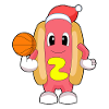 Hotdog Christmas Basketball