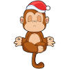 Monkey Christmas Yoga