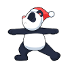 Yoga de Noël Panda