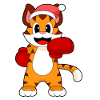 Boxer de Noël tigre