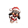Wire-haired Dachshund Dog Christmas