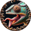 Le caméléon a faim d’insectes