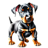 Dobermann Hund Dobermannwelpe Dobermanntrainer