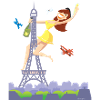 Parisienne Eiffelturm Pole Dance