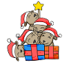 Kangaroo Kangaroos Christmas Tree Christmas
