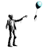 Zombie Ballon im Streetart Stil