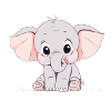 Cute little elephant