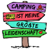 Camping Statement Wanderlust Wanderer Herz Camper