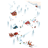 Le Père Noël skieur