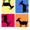 Goat "popart-goat" goatee