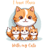 Adorable Cat Clan Illustration