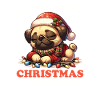 Carlin Pyjama de Noël Chiens