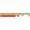 Sunset Skyline Rainbow Stripes