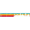 Retro Rainbow Skyline