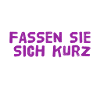 ich mag es kurz
