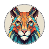 Luchs Buntes Cartoon-Kawaii-Tier