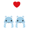 amour petit hippopotame
