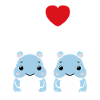 amour petit hippopotame