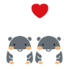 amour petit hippopotame