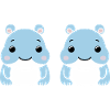 Amour petit hippopotames