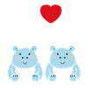 amour petit hippopotame