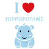amour petit hippopotame