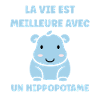 amour petit hippopotame