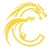 Buchstabe C mit Drache