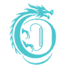 Buchstabe O mit Drache