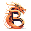 Lettre B avec dragon
