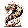Lettre R avec dragon