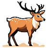 Reindeer Christmas Drawing