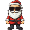 Weihnachtsmann Comic Santa Xmas
