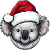 Koala Christmas Animal Head